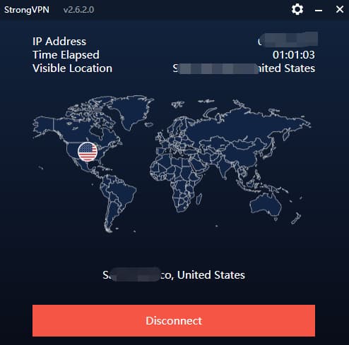 window下连接到 strongvpn